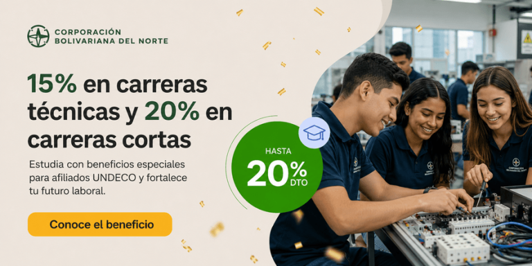 Descuento Educación Técnicas 15% – Carreras Cortas 20%