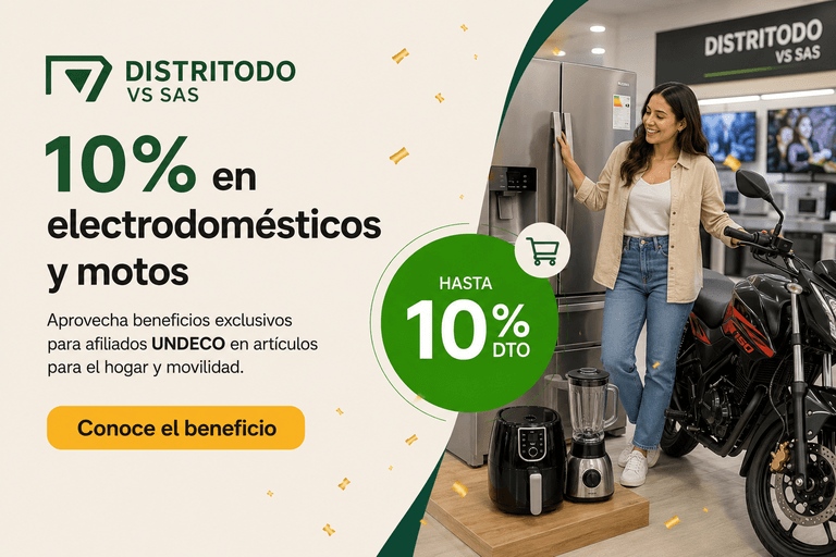 En este momento estás viendo Descuento Electrodomésticos y Motos – 10%